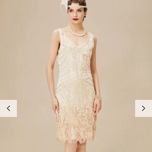 Classic Paisley Art Deco Flapper Dress